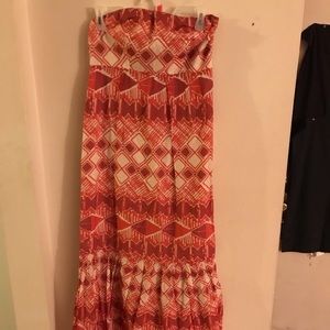 The limited strapless long summer maxi dress